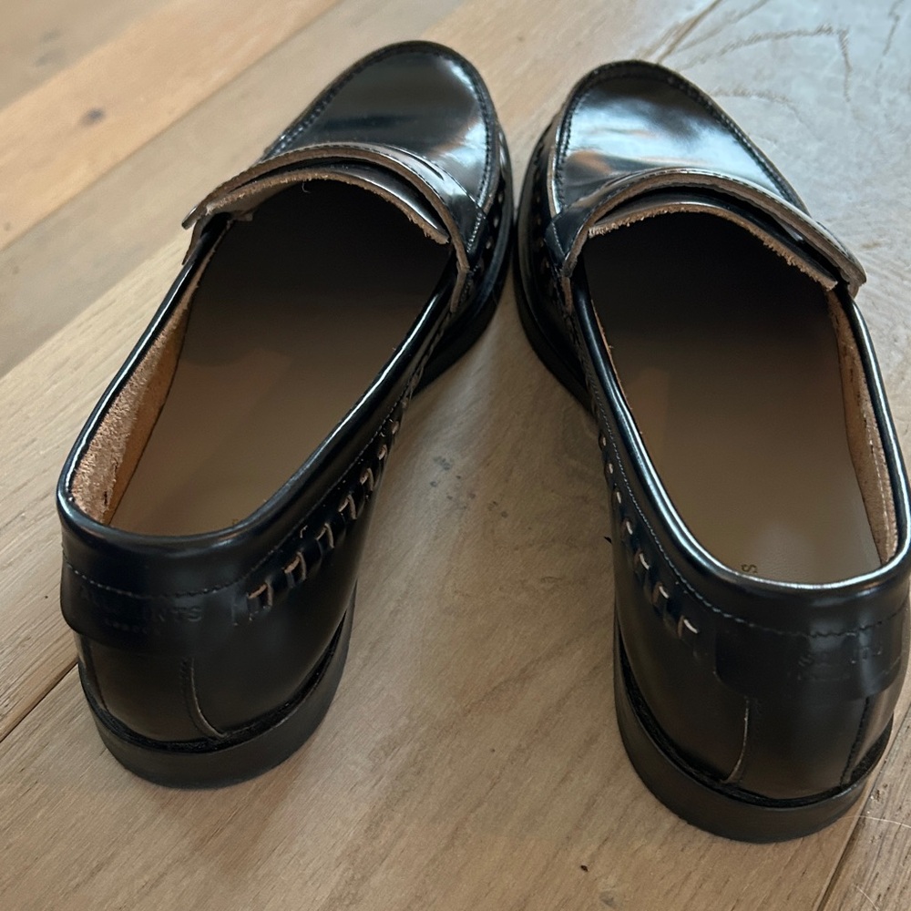 All Saints Sofia Italian Leather Hand Stitched Loafer - Picture 7 of 8